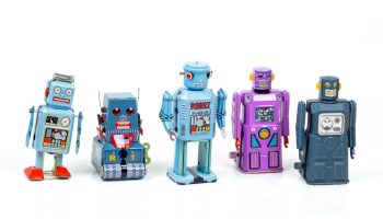 blue and purple robot toy