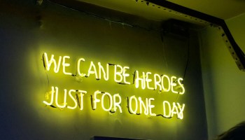yellow neon light signage
