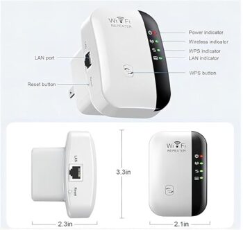 WiFi Extender Signal Booster, Amplificador de Señal de Extensores WiFi
