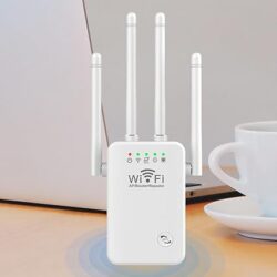 PAREKS Repetidor Extensor WiFi - Amplificador de señal de Internet inalámbrico